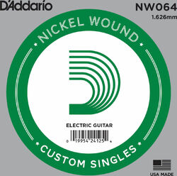 Westerngitaarsnaren  D'addario Electric (1) NW064  Single XL Nickel Wound 064 - Snaar per stuk