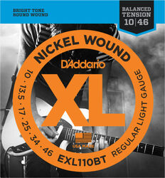 Elektrische gitaarsnaren D'addario EXL110BT Nickel Wound  Electric Guitar Regular Light 10-46 - Snarenset