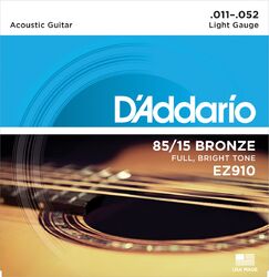 Westerngitaarsnaren  D'addario EZ910 Acoustic 011-052 - Snarenset