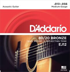 Westerngitaarsnaren D'addario EJ12 - Snarenset