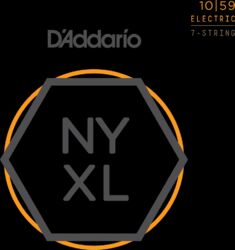 Elektrische gitaarsnaren D'addario NYXL1059 Electric Guitar 7-String Set Nickel Round Wound 10-59 - 7-snarige set