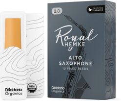 Saxofoon riet D'addario Royal Hemke Organic Alto Saxophone Reeds, Strength 3.0, 10-pack