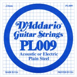 Elektrische gitaarsnaren D'addario XL Nickel Single PL009 - Snaar per stuk