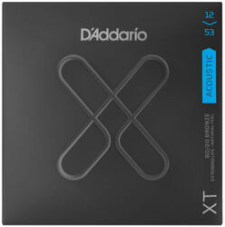 Westerngitaarsnaren D'addario XTABR1253 Acoustic Guitar 6-String Set 80/20 Bronze 12-53 - Snarenset