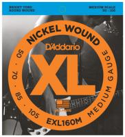 EXL160M Electric Bass 4-String Set Nickel Round Wound Medium Scale 50-105 - set van 4 snaren