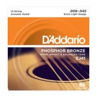 EJ41 Folk (6) Phosphor Bronze Extra-Light 09-45 - snarenset