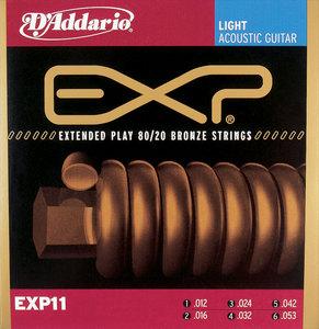 D'addario Exp11ny Coated 80/20 Bronze Extra Light 12-53 - Westerngitaarsnaren - Variation 1