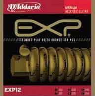 D'addario Jeu De 6 Cordes Exp12 Coated 80/20 Bronze Medium Gauge 13-56 - Westerngitaarsnaren - Variation 1