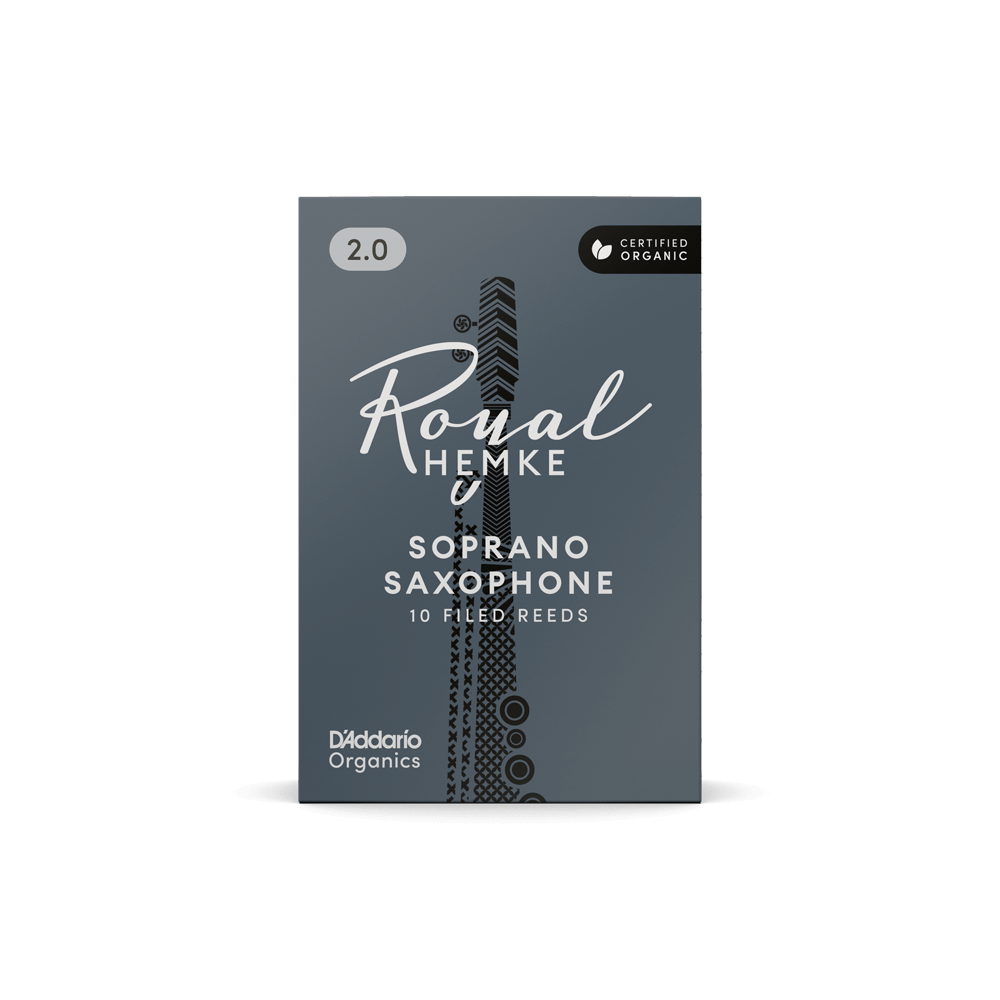 D'addario Rhkp10ssx400 Royal Hemke Organic Soprano Saxophone Reeds, Strength 4.0, 10-pack - Saxofoon riet - Variation 2