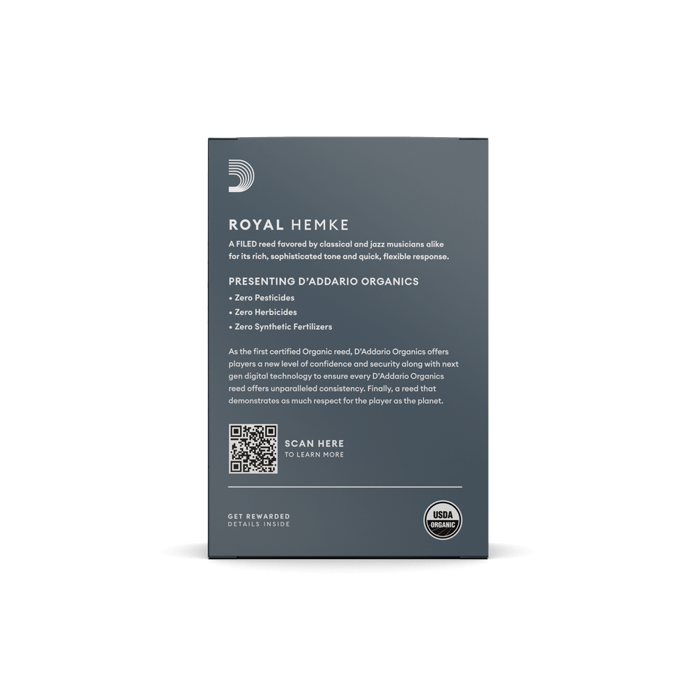 D'addario Rhkp10ssx400 Royal Hemke Organic Soprano Saxophone Reeds, Strength 4.0, 10-pack - Saxofoon riet - Variation 3