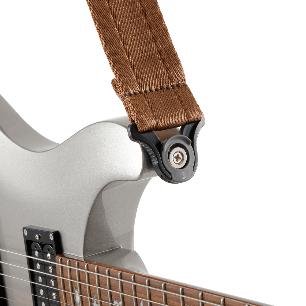 D'addario Sangle Auto Lock Pour Guitare, Umber Brown - Gitaarriem - Variation 3