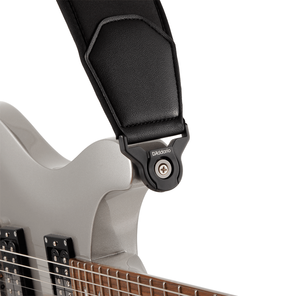 D'addario Sangle En Neoprene D'addario Comfort Auto Lock Pour Guitare, Noir - Gitaarriem - Variation 3