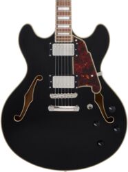 Semi hollow elektriche gitaar D'angelico Premier DC - solid black