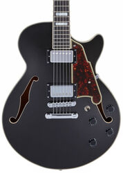 Semi hollow elektriche gitaar D'angelico Premier SS - Black flake