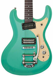 Guitarra eléctrica de doble corte. Danelectro The 64 Guitar - Dark aqua