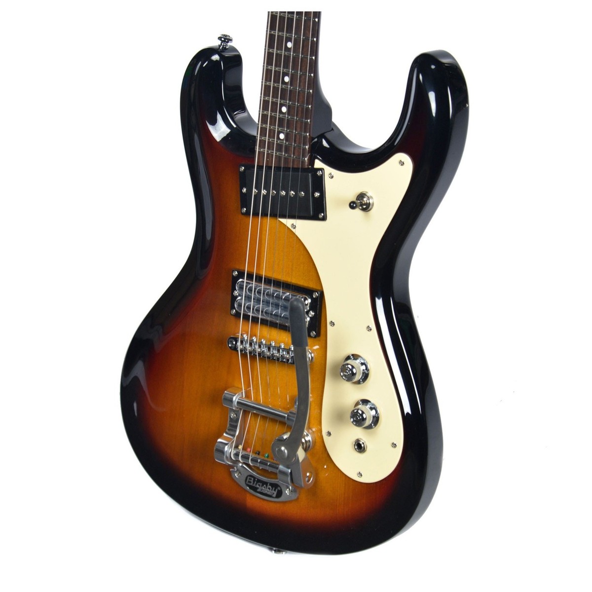 Danelectro The 64 Guitar Hs Trem Rw - Sunburst - Guitarra eléctrica de doble corte. - Variation 2