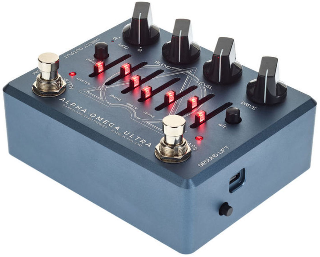 Darkglass Alpha Omega Ultra V2 Aux-in Bass Preamp - Overdrive/distortion/fuzz effectpedaal - Variation 1