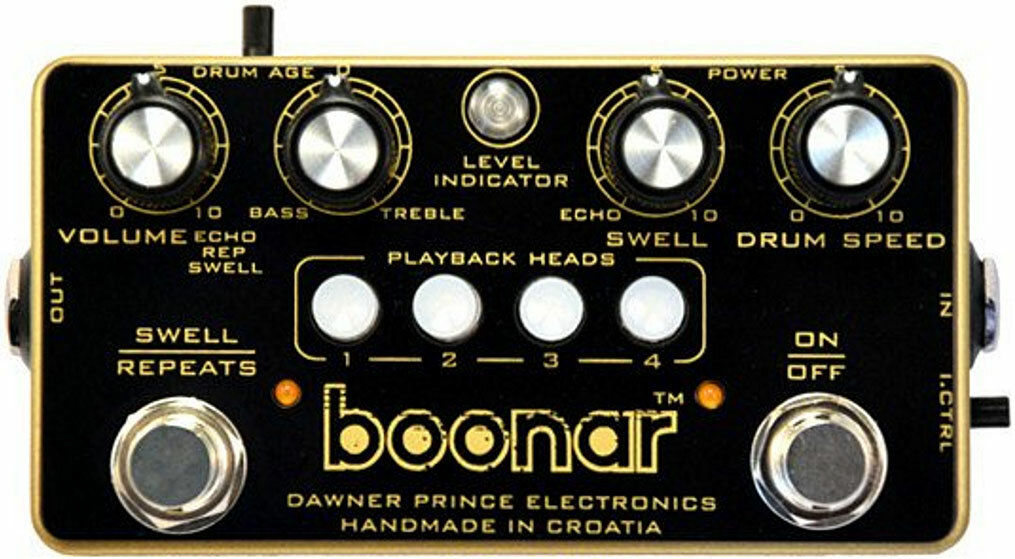 Dawner Prince Boonar Multi-head Drum Echo - Reverb/delay/echo effect pedaal - Main picture