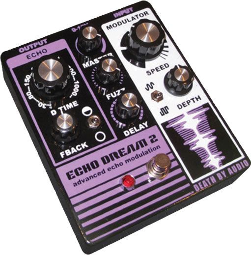 Death By Audio Echo Dream 2 Analog Echo Et Fuzz - Reverb/delay/echo effect pedaal - Variation 1