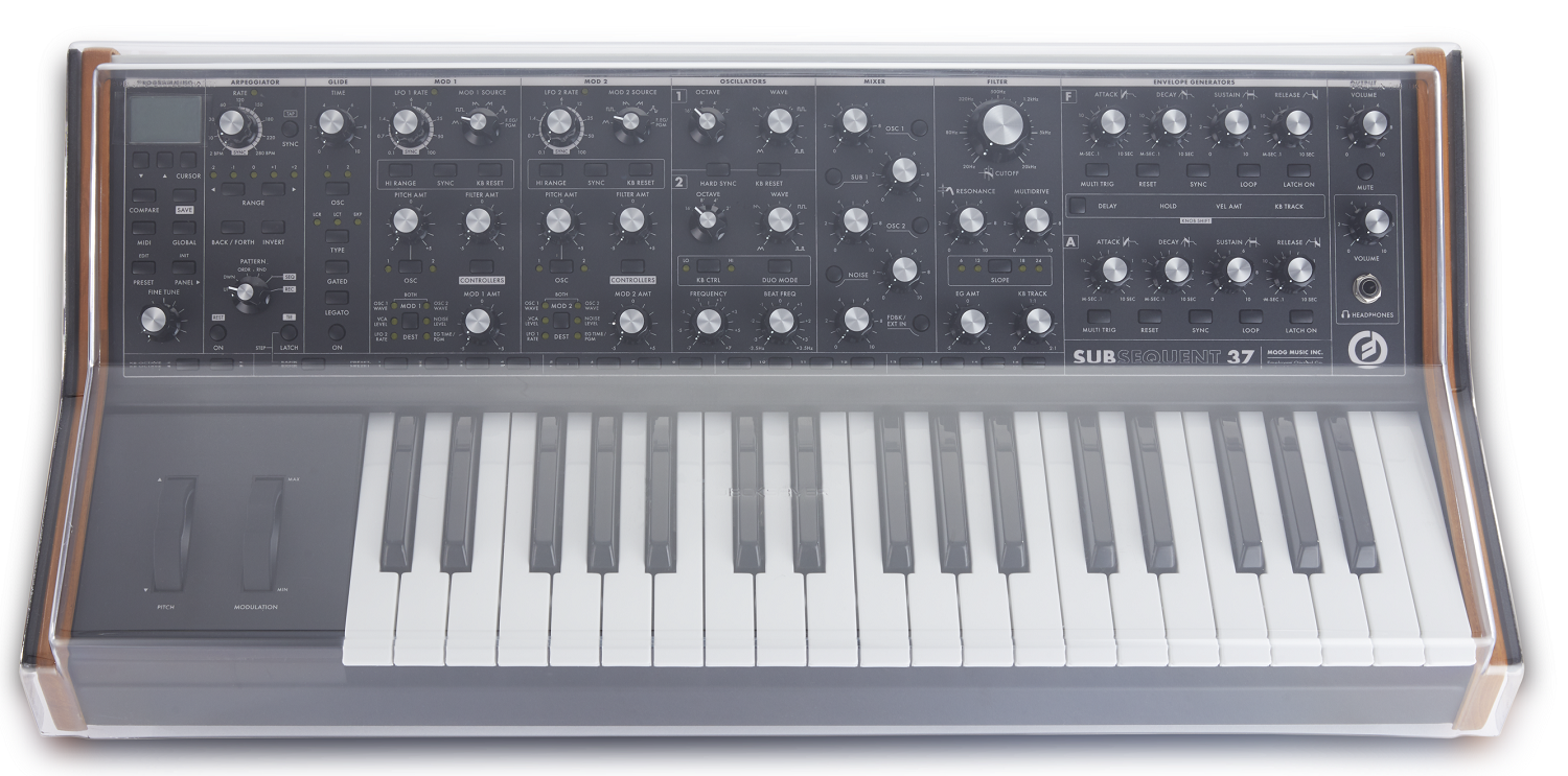 Decksaver Moog Subsequent37 Cover (soft-fit Sides) - Studio inrichting hoes - Variation 1