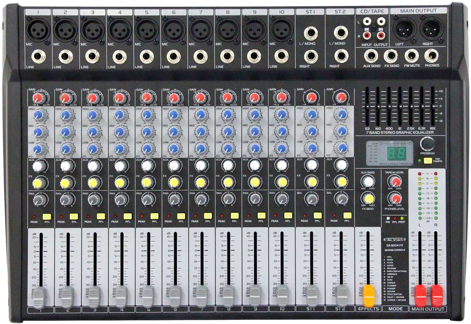 Definitive Audio Da Mx14 Fx2 - Analoge Mengtafel - Main picture