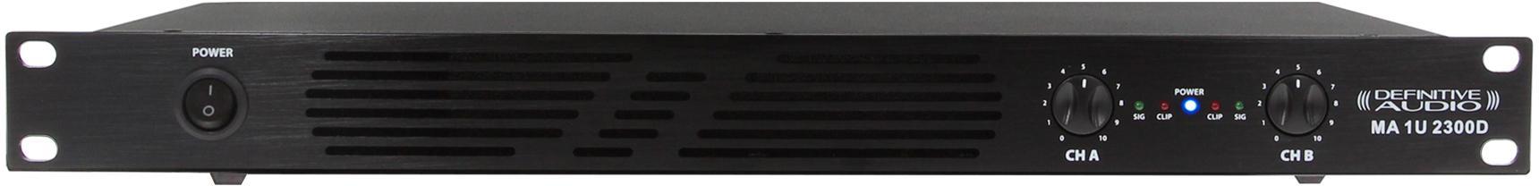 Stereo krachtversterker Definitive audio MA 1U 2300D