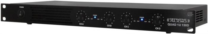Multi-kanalen krachtversterker Definitive audio QUAD 1U 150D