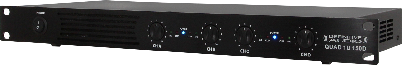 Definitive Audio Quad 1u 150d - Multi-kanalen krachtversterker - Main picture