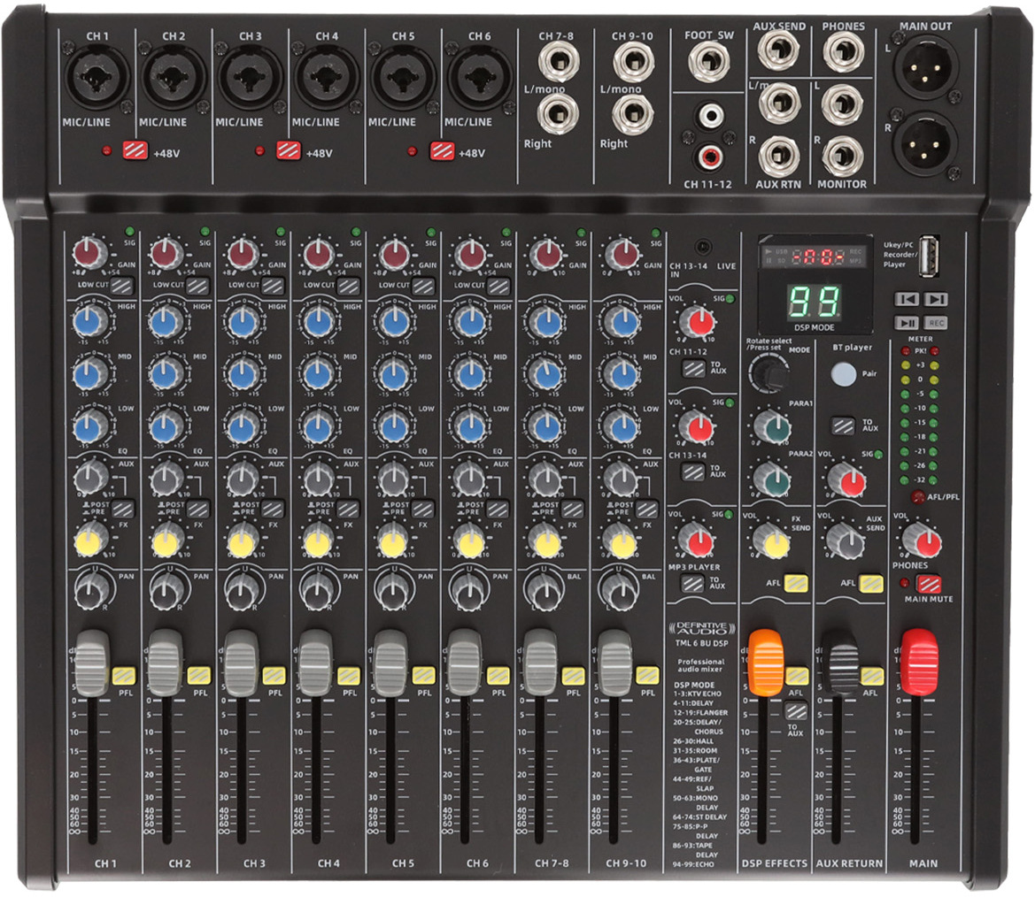 Definitive Audio Tml 6 Bu Dsp - Analoge Mengtafel - Main picture