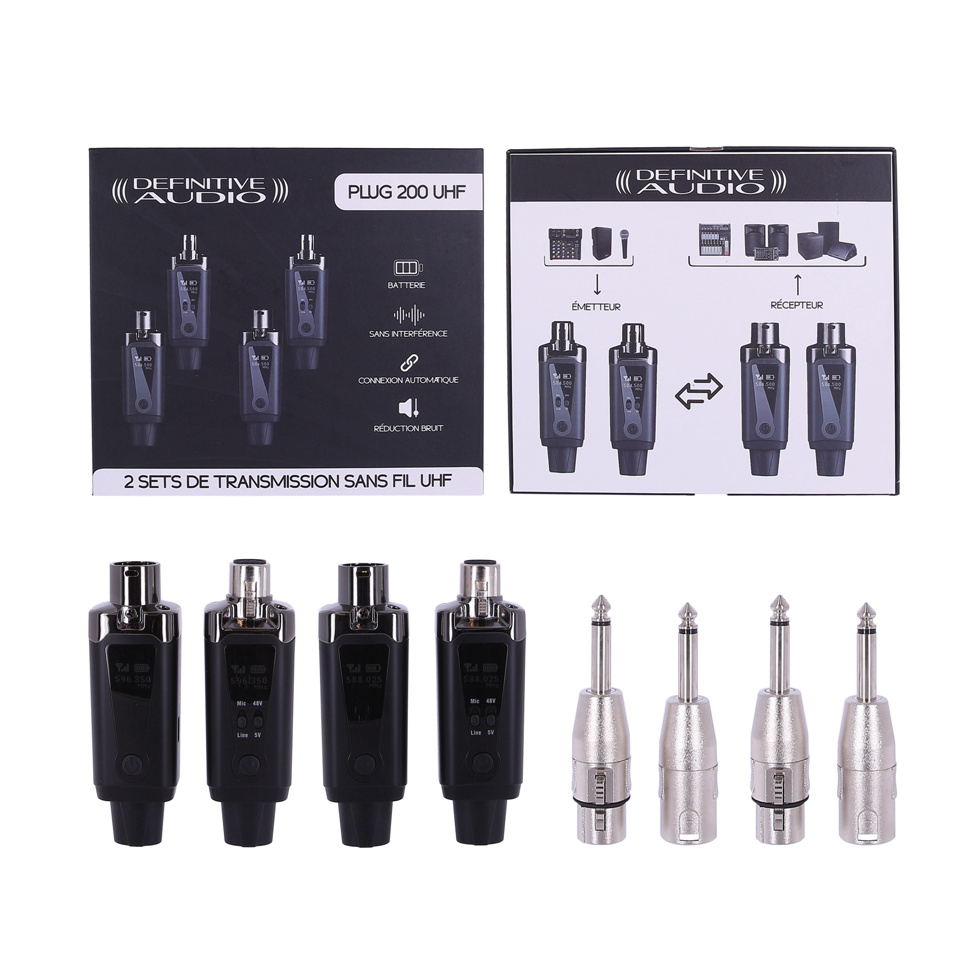Definitive Audio Plug 200 Uhf - Draadloze zender-ontvanger Systeem - Variation 10
