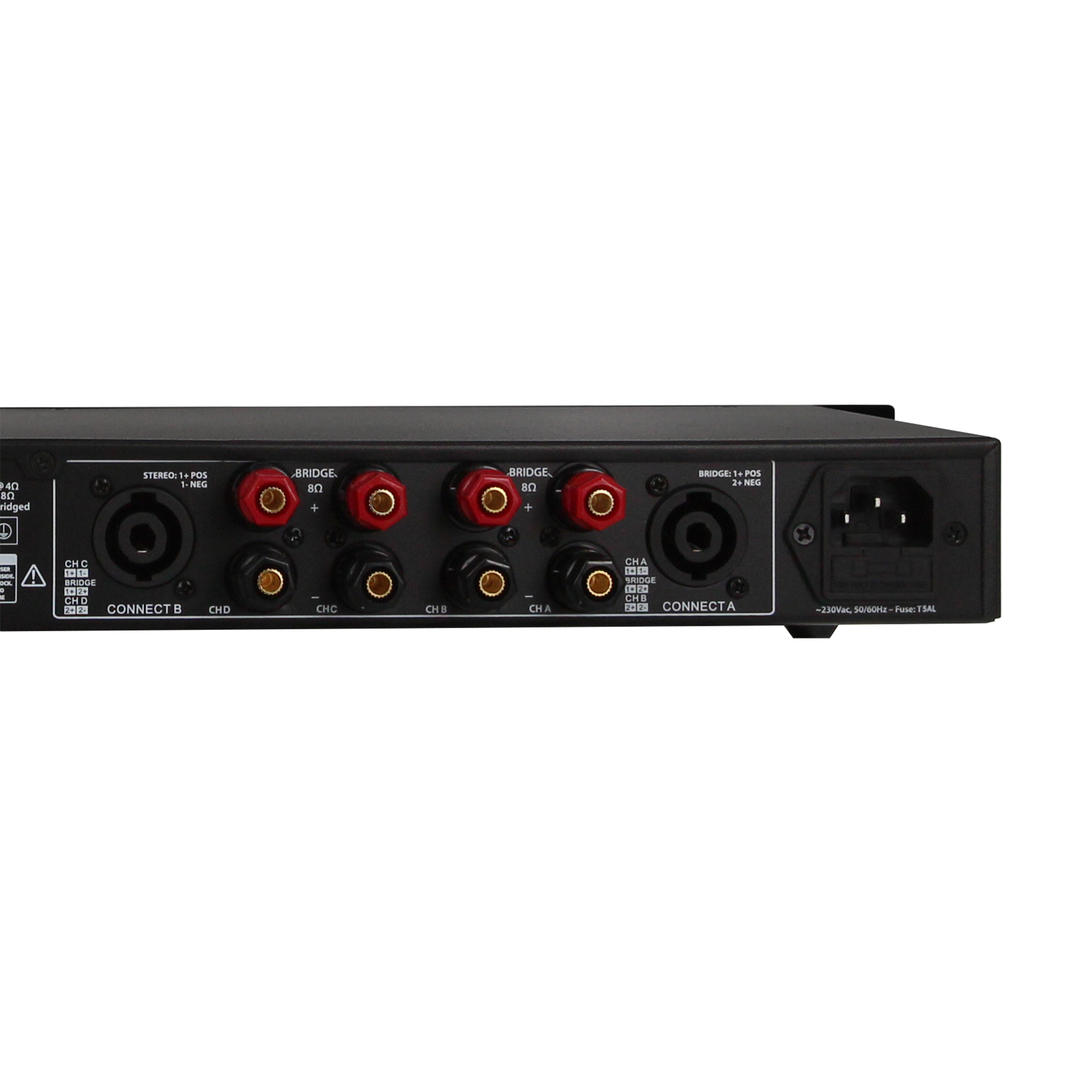 Definitive Audio Quad 1u 200d - Multi-kanalen krachtversterker - Variation 3