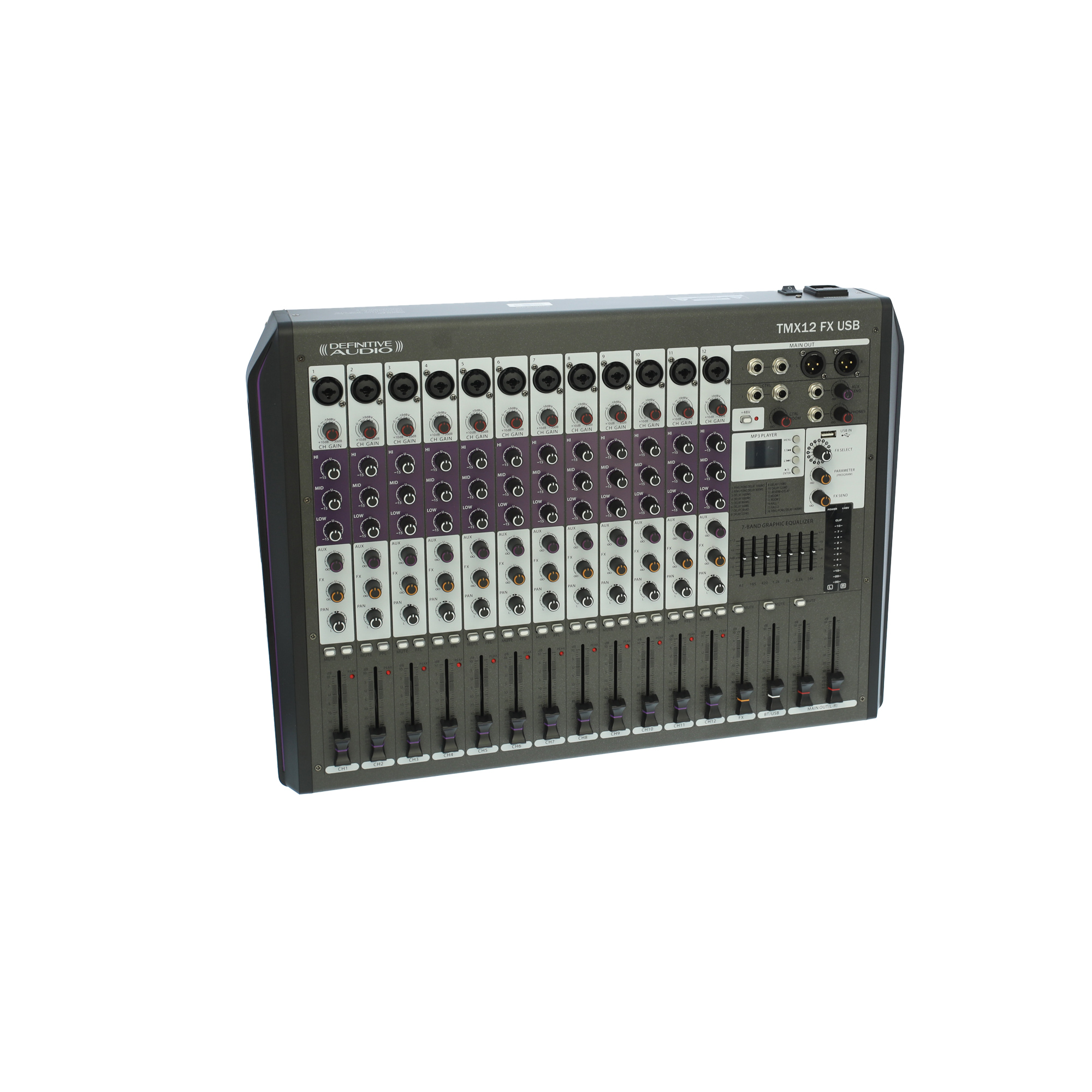 Definitive Audio Tmx12 Fx Usb - Analoge Mengtafel - Variation 1