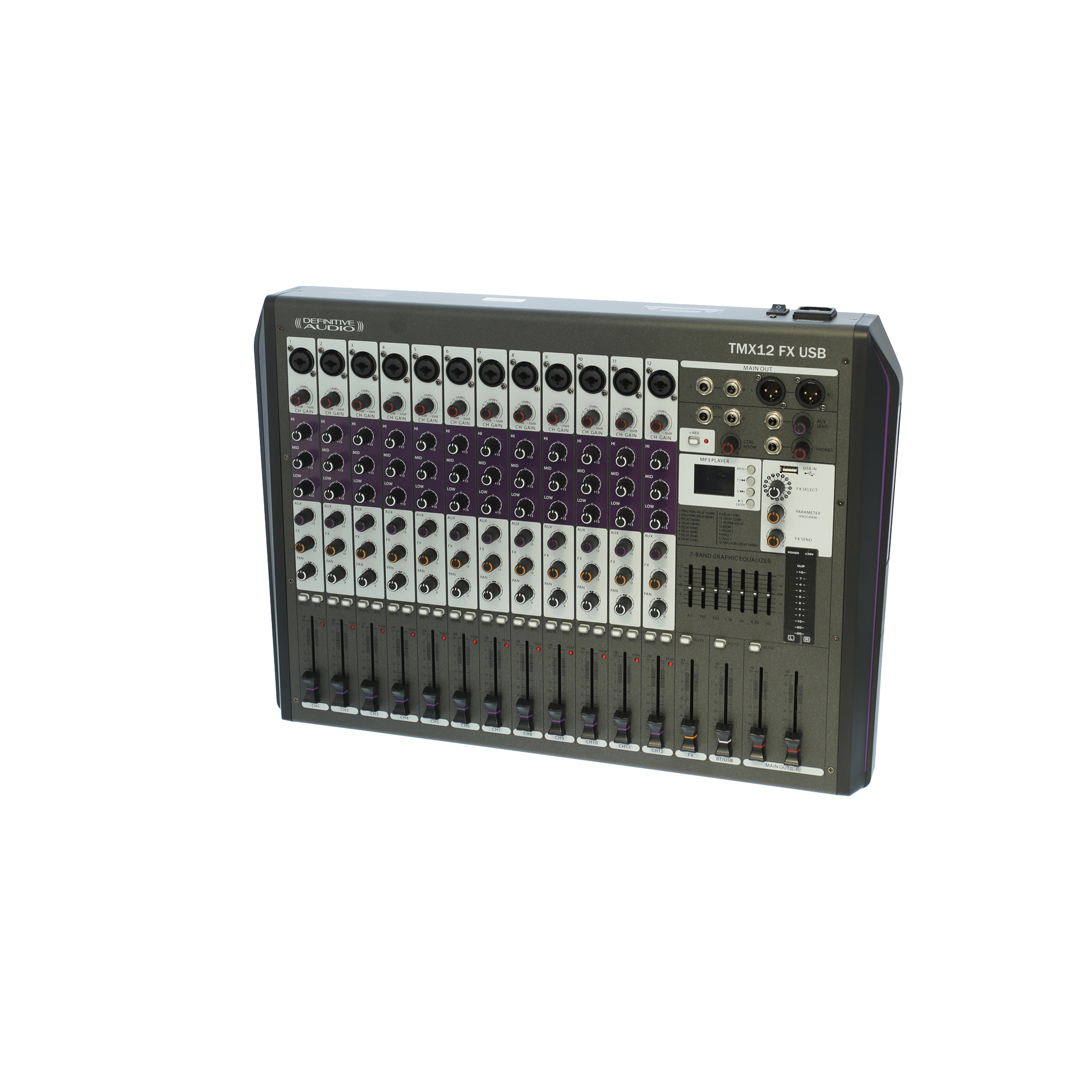 Definitive Audio Tmx12 Fx Usb - Analoge Mengtafel - Variation 2