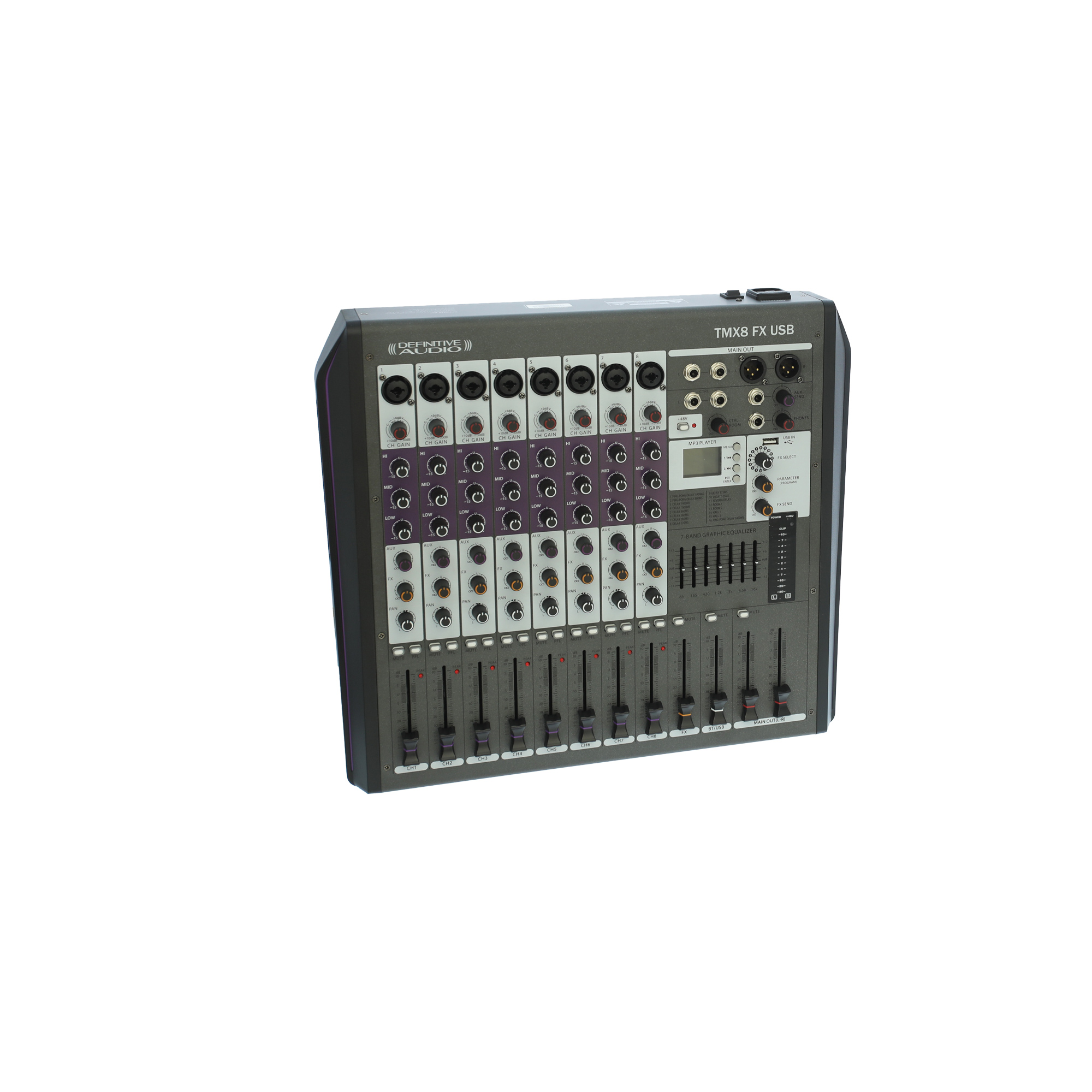 Definitive Audio Tmx8 Fx Usb - Analoge Mengtafel - Variation 1