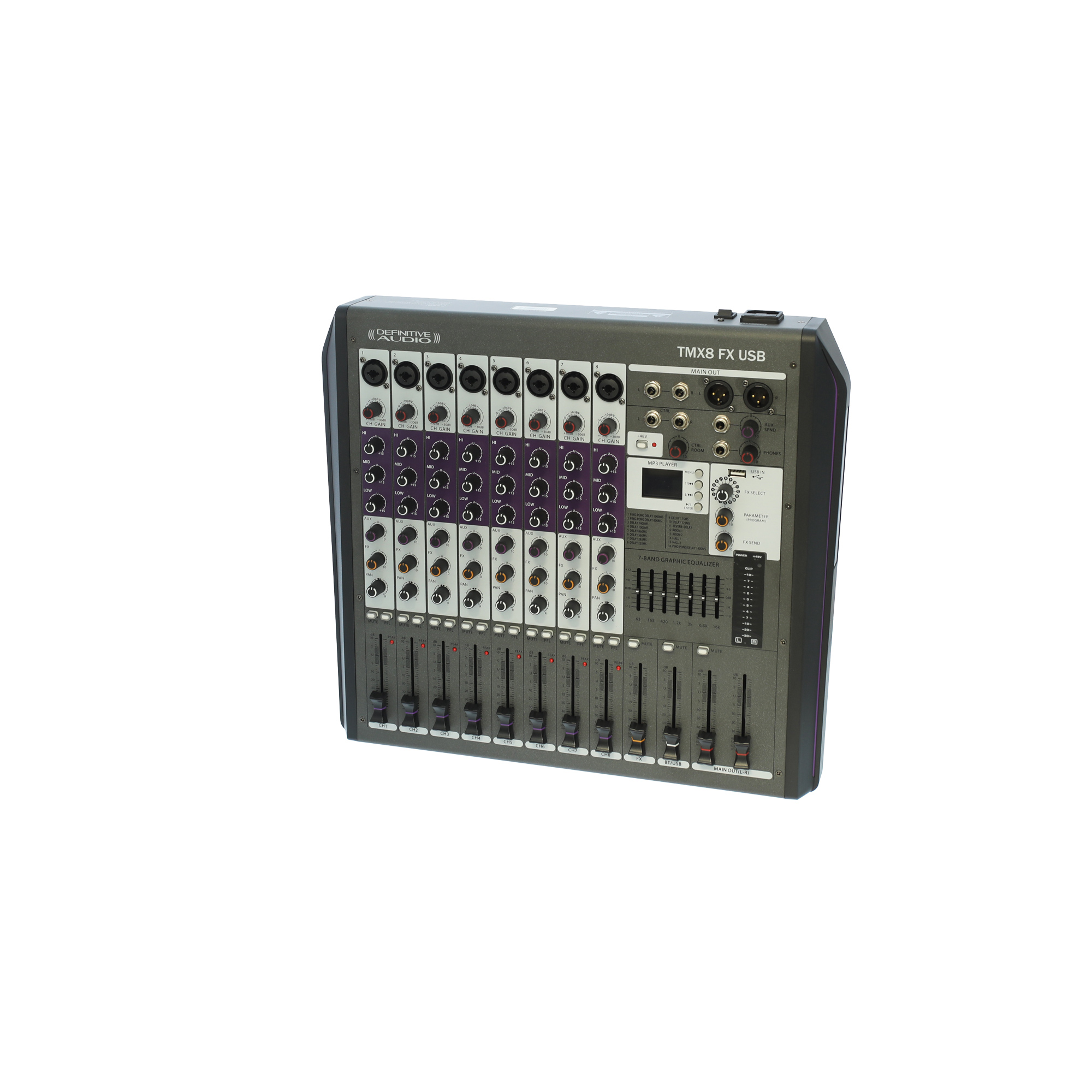 Definitive Audio Tmx8 Fx Usb - Analoge Mengtafel - Variation 2