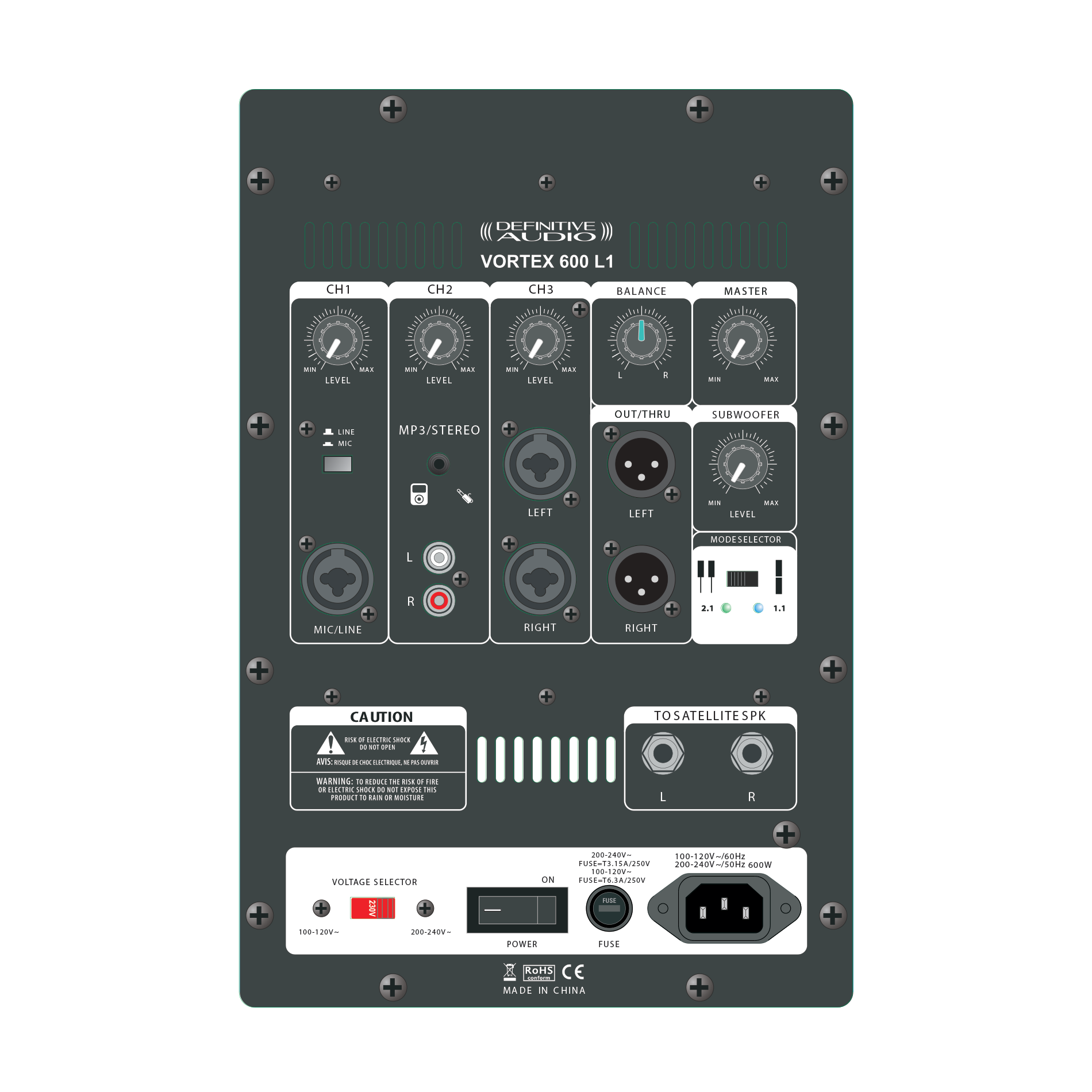 Definitive Audio Vortex 600 L1 - Kolommensysteem - Variation 5