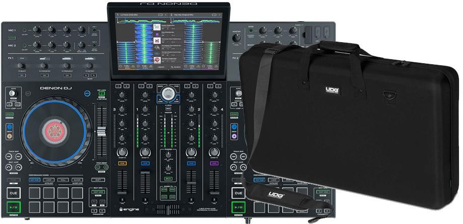 Case/flight/decksaver Denon dj PRIME 4 + UDG U 8310 BL(housse pour Denon Dj prime 4)