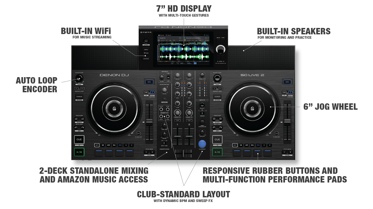 Denon Dj Sc Live 2 - Standalone DJ Controller - Variation 9