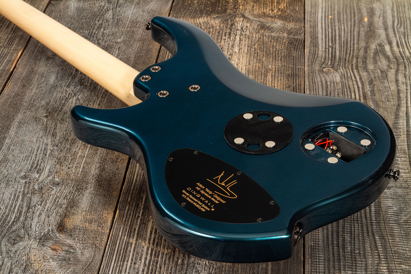 Dingwall Adam Nolly Getgood Ng2 4c Signature 2pu Active Mn - Black Forest Green - Solid body elektrische bas - Variation 5