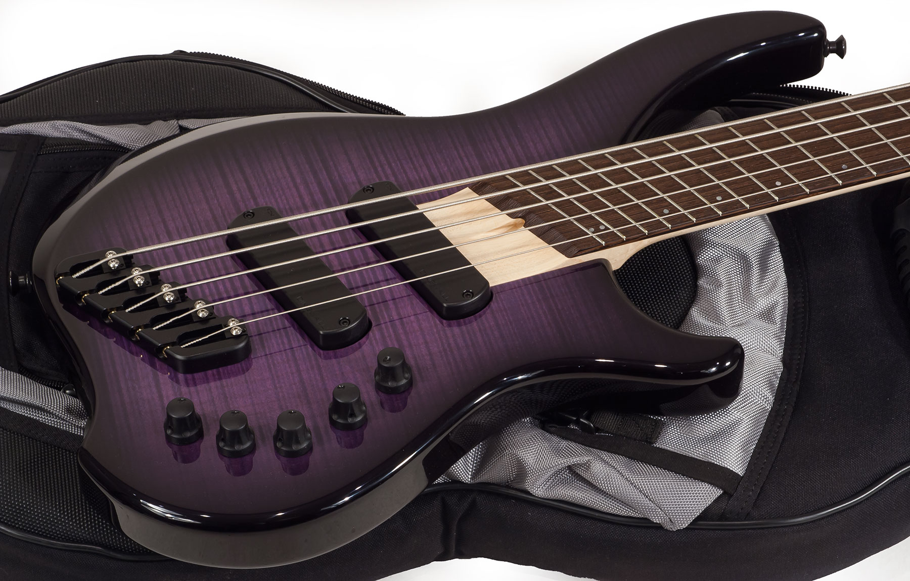 Dingwall Afterburner I 5 2-pickups Wen +housse - Purple Blackburst - Solid body elektrische bas - Variation 1