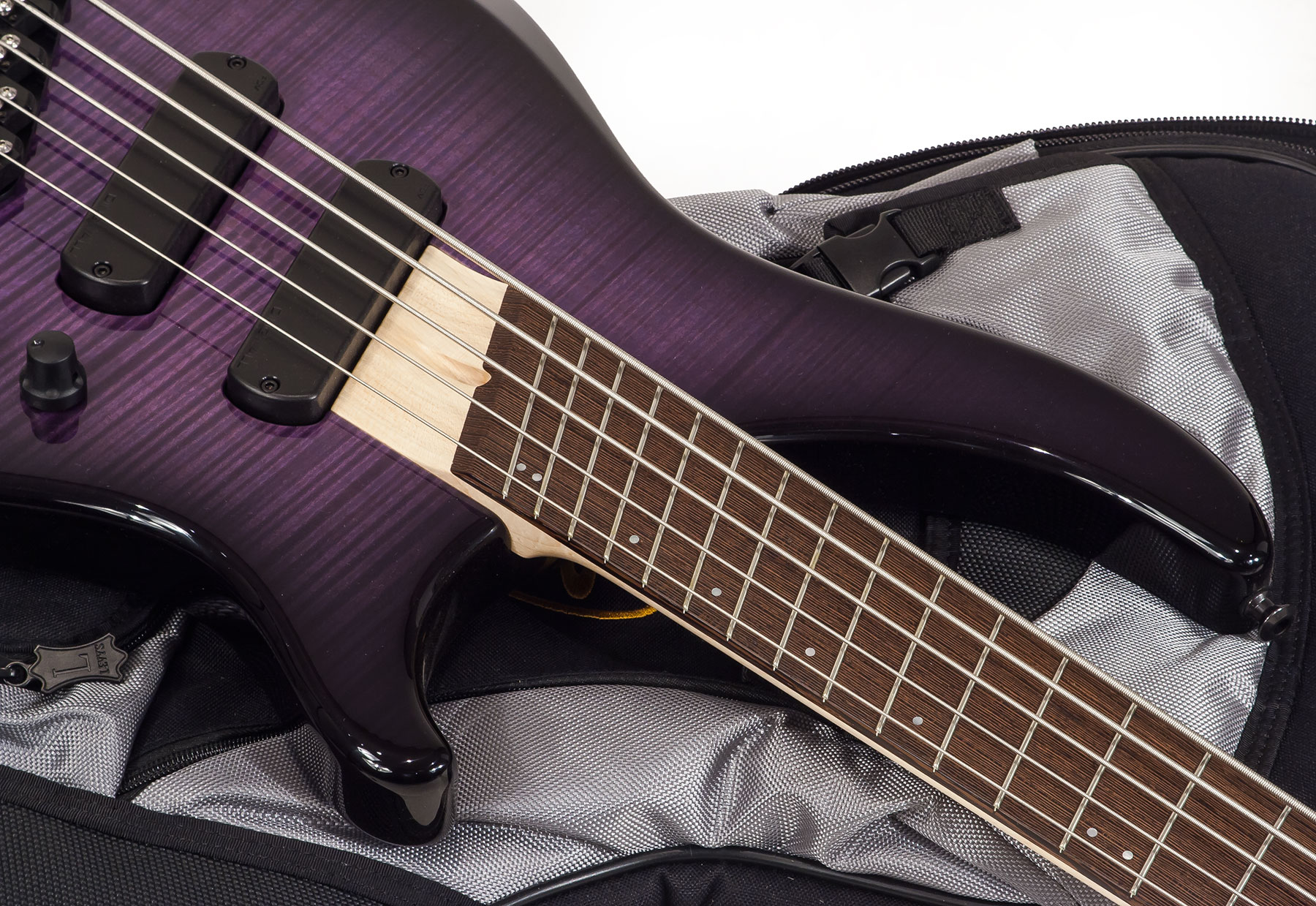 Dingwall Afterburner I 5 2-pickups Wen +housse - Purple Blackburst - Solid body elektrische bas - Variation 2