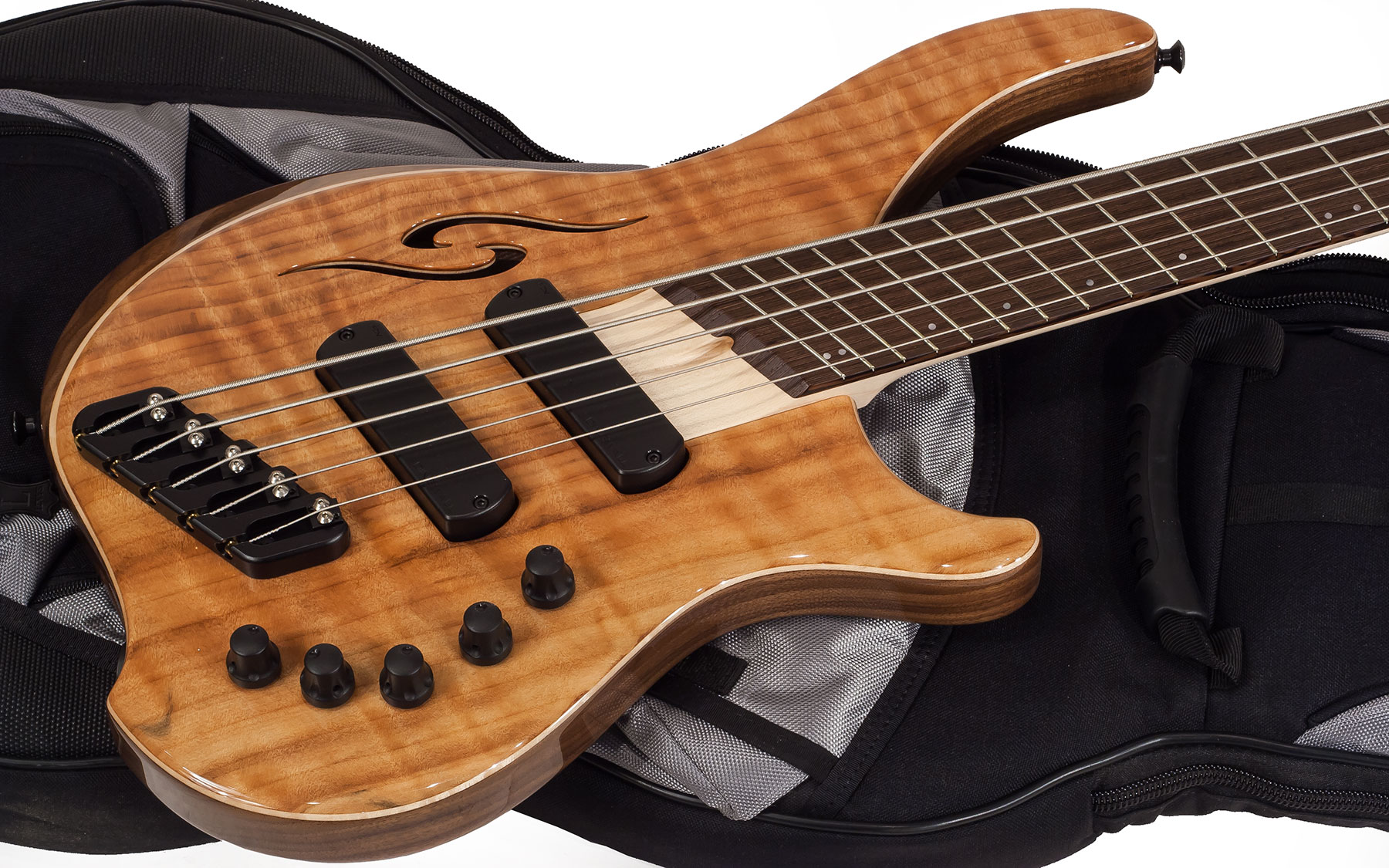 Dingwall Afterburner Ii 5 2-pickups Wen +housse - Natural - Solid body elektrische bas - Variation 1