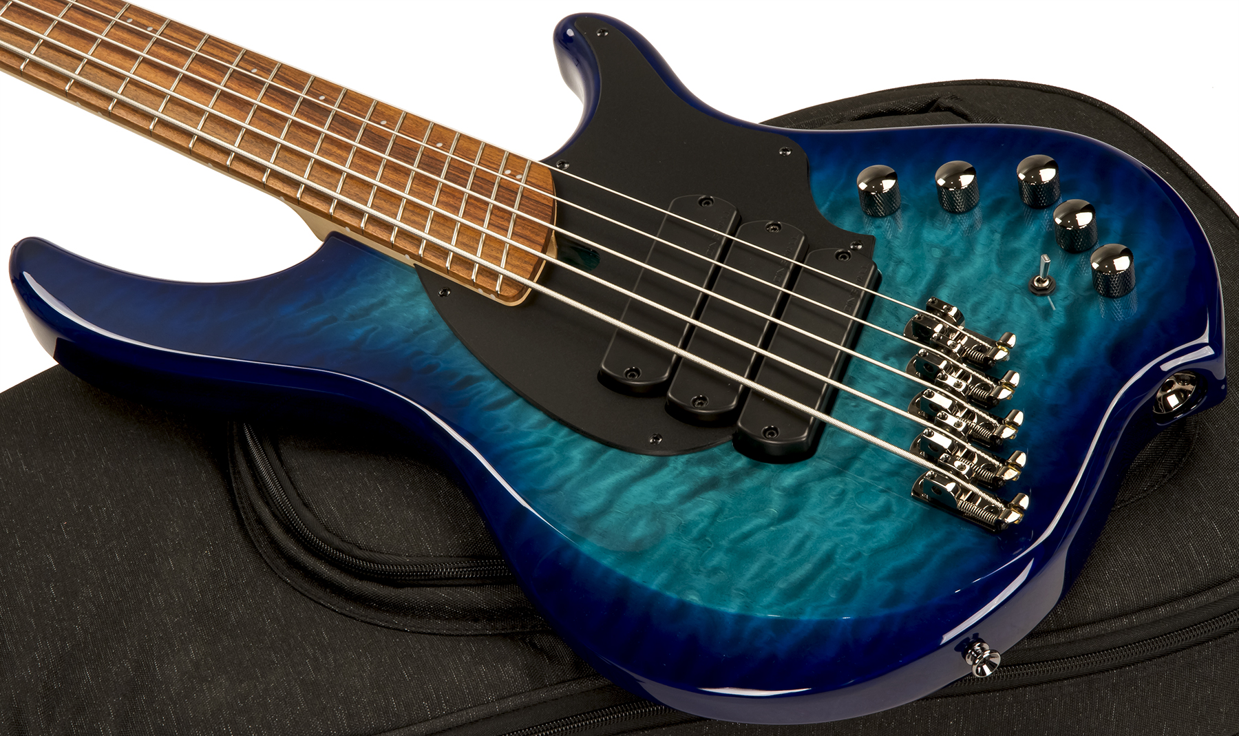 Dingwall Combustion 5 3-pickups Pf +housse - Whalepool Burst - Solid body elektrische bas - Variation 2