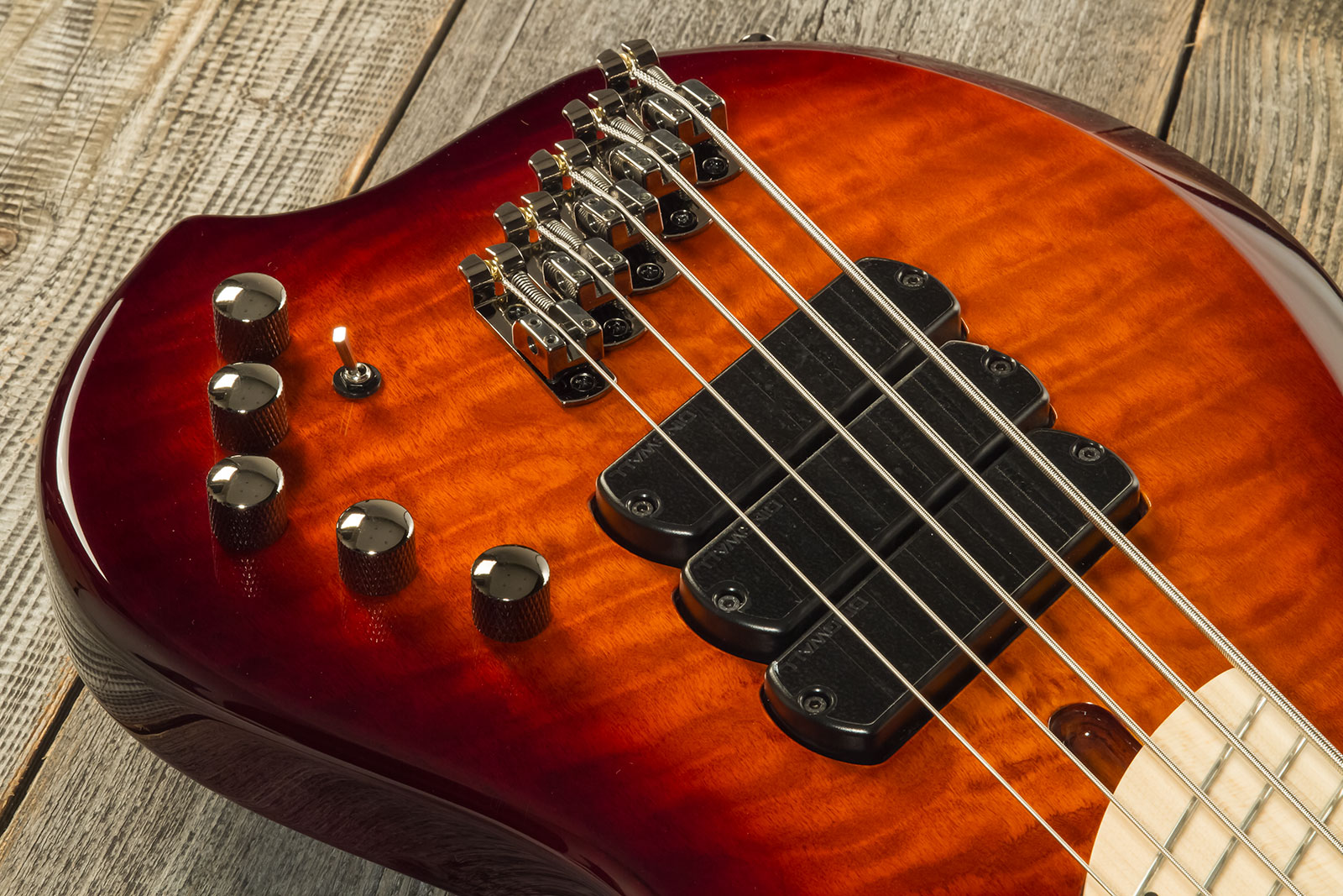 Dingwall Combustion Cb3 5c 3pu Active Mn - Vintage Burst Gloss - Solid body elektrische bas - Variation 3