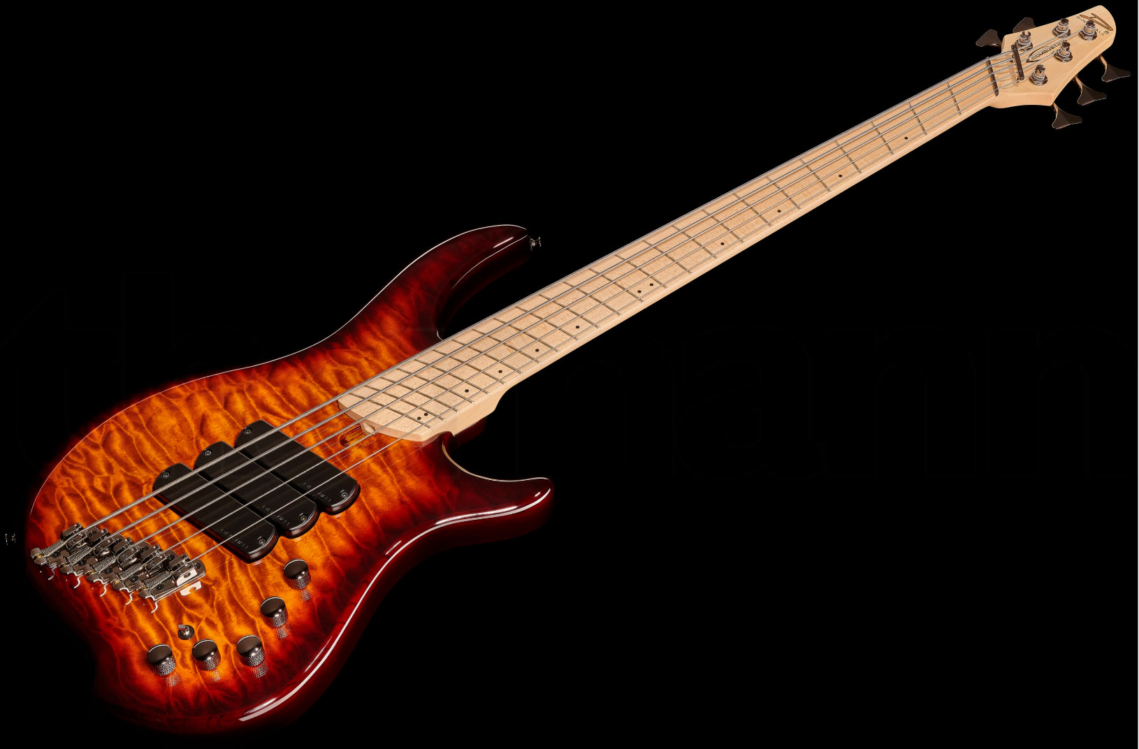 Dingwall Combustion Cb3 5c 3pu Active Pf - Vintage Burst Gloss - Solid body elektrische bas - Variation 1