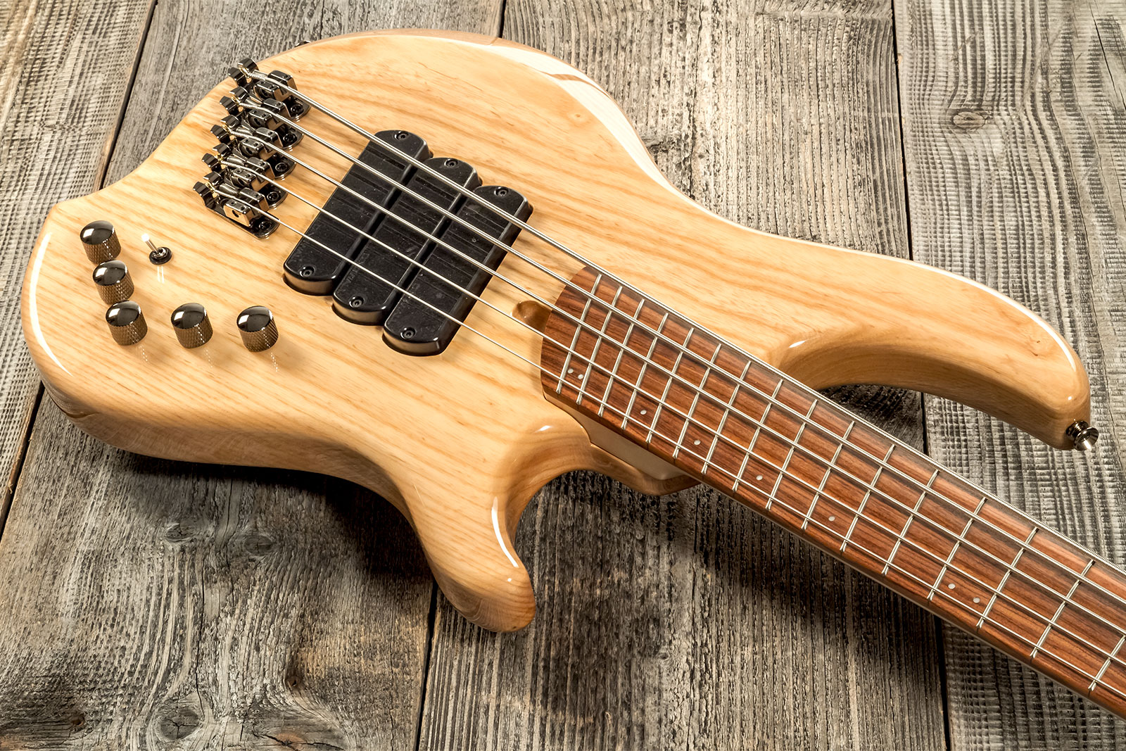 Dingwall Combustion Cb3 5c 3pu Active Pf - Natural Gloss - Solid body elektrische bas - Variation 4