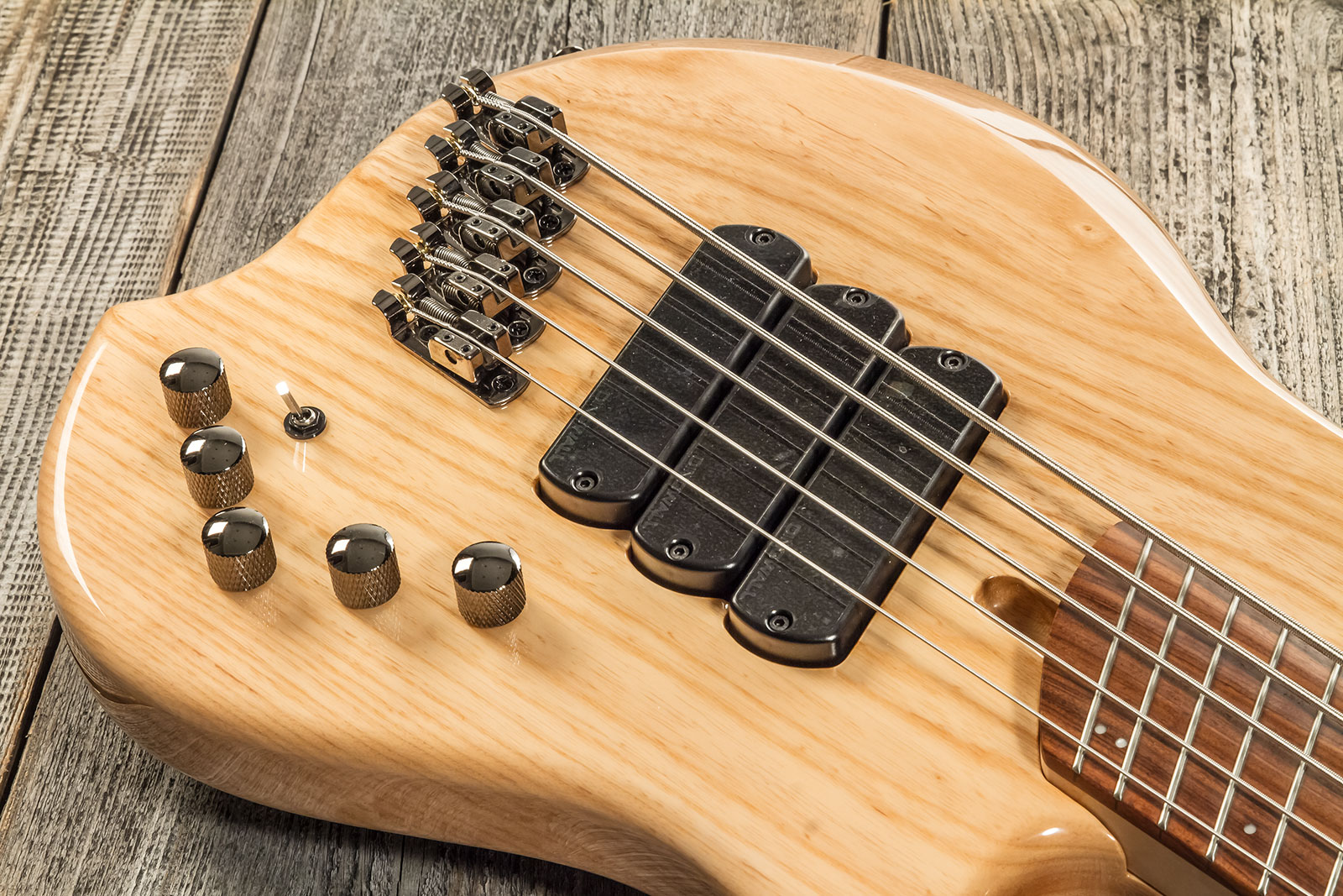 Dingwall Combustion Cb3 5c 3pu Active Pf - Natural Gloss - Solid body elektrische bas - Variation 5