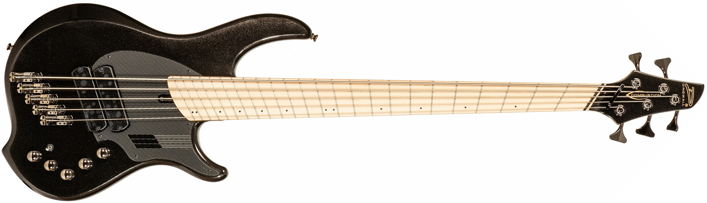 Dingwall Adam Nolly Getgood Ng2 5c Sig Active Mn +housse - Metallic Black - Solid body elektrische bas - Main picture