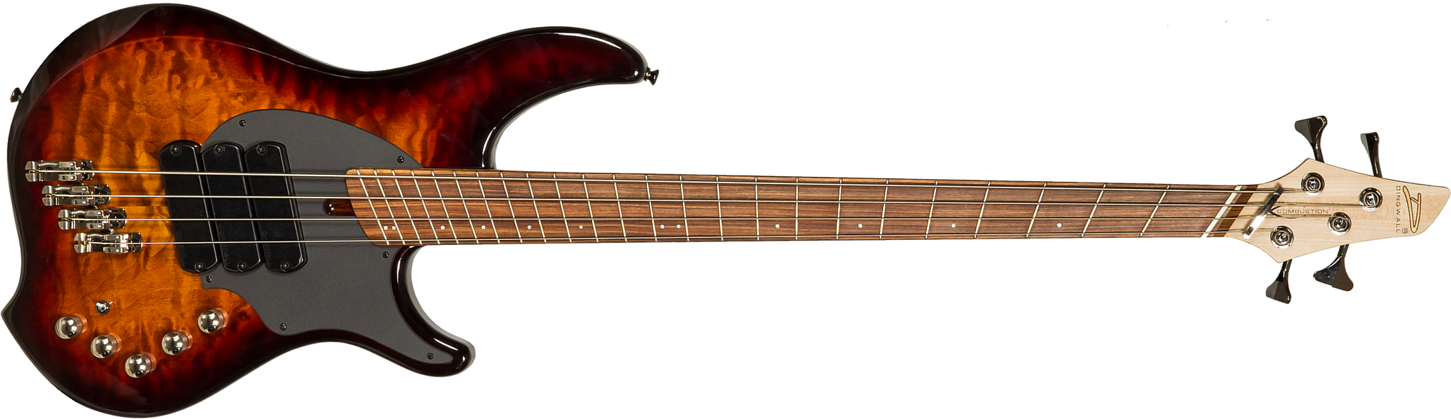 Dingwall Combustion Cb3 4c 3pu Active Pf - Vintage Burst - Solid body elektrische bas - Main picture