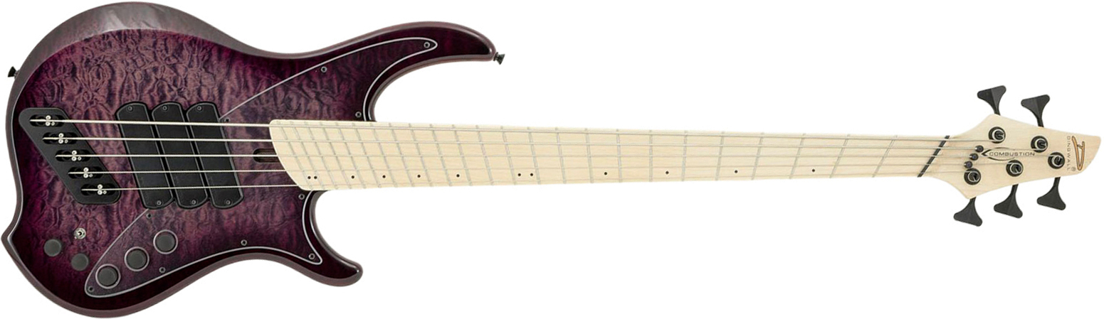 Dingwall Combustion Nashville Cn3 5c 3pu Active Mn - Ultraviolet Burst - Solid body elektrische bas - Main picture
